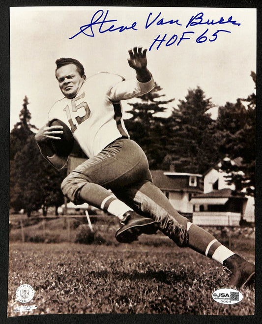Steve Van Buren HOF Signed/Inscribed 8x10 Photo Philadelphia Eagles JSA 199355