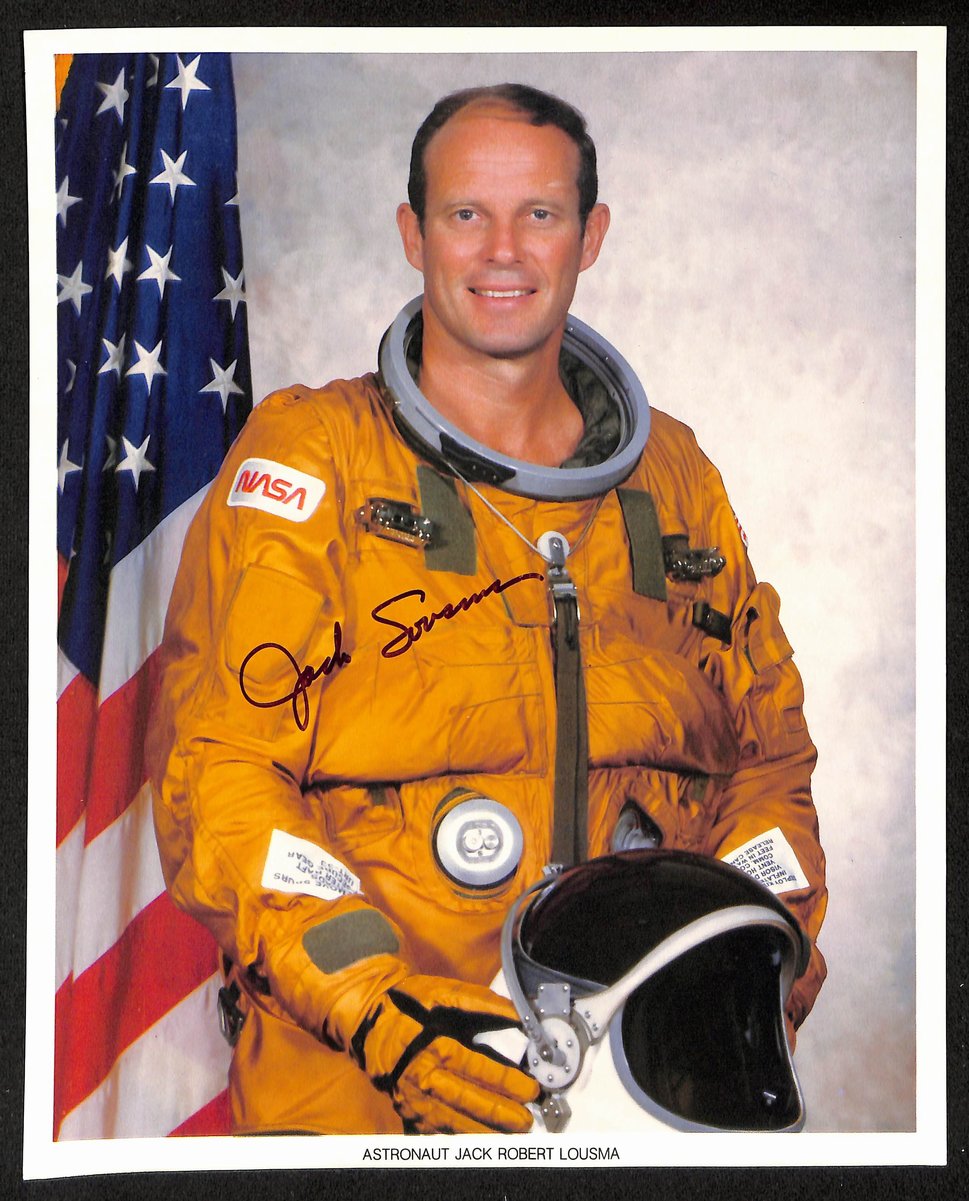 Jack Robert Lousma Skylab Astronaut Signed/Autographed 8x10 Photo JSA 199377