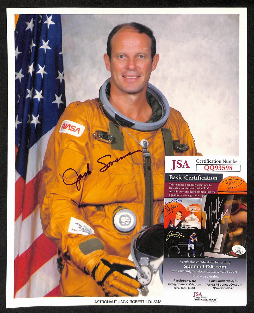 Jack Robert Lousma Skylab Astronaut Signed/Autographed 8x10 Photo JSA 199377