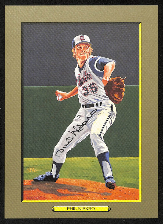 Phil Niekro Signed 1997 Perez Steele Great Moments No. 105 Braves JSA 199324