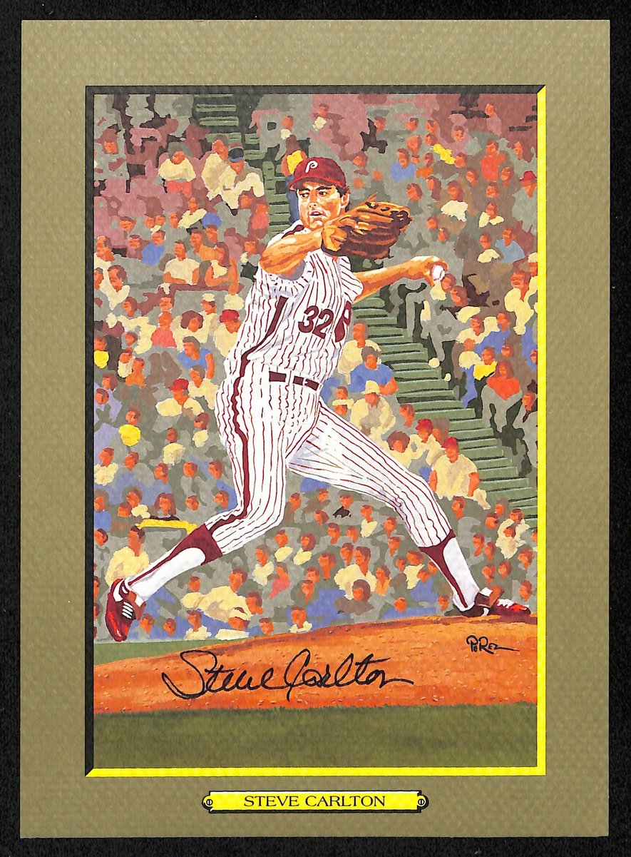Steve Carlton Signed 1997 Perez Steele Great Moments No. 99 Phillies JSA 199327