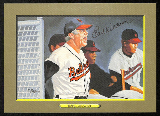 Earl Weaver Signed 1997 Perez Steele Great Moments No. 108 Orioles JSA 199331
