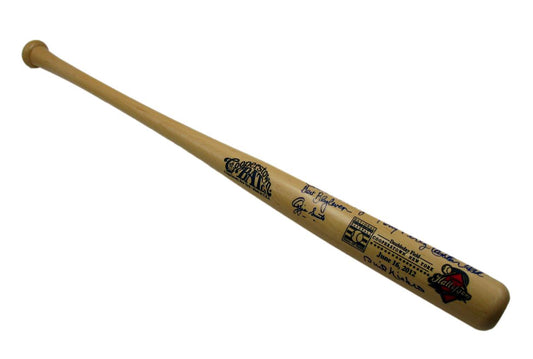 2012 HOF Classic Game Cooperstown Bat Signed by 6 Fisk Perez JSA Steiner 196256