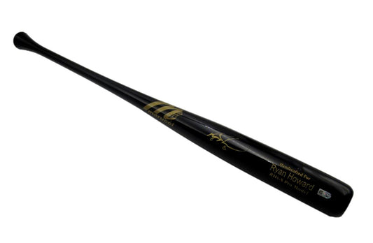 Ryan Howard Autographed Marucci Pro Model Baseball Bat Phillies MLB 196282