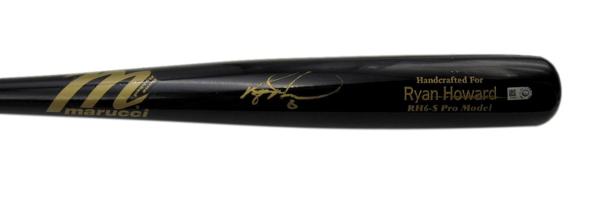 Ryan Howard Autographed Marucci Pro Model Baseball Bat Phillies MLB 196282