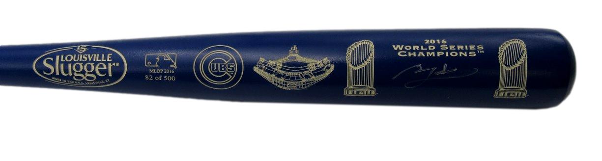Ben Zobrist Signed Cubs Commemorative 2016 WS Champions  Baseball Bat 196275