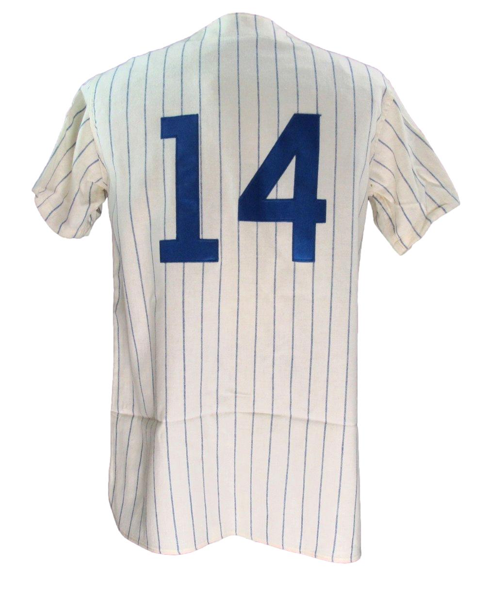 Ernie Banks HOF Signed/Inscribed Mitchell & Ness Baseball Jersey Cubs PSA 199556