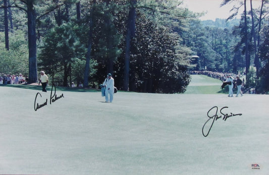 Jack Nicklaus/Arnold Palmer Dual-Signed/Autographed 11x17 Photo PSA/DNA 199547