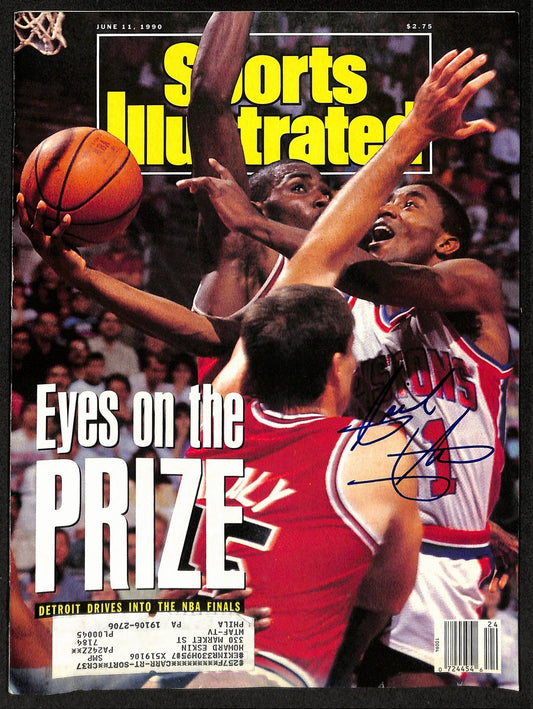 Isiah Thomas HOF Signed/Auto 6/11/1990 Sports Illustrated Magazine JSA 199390