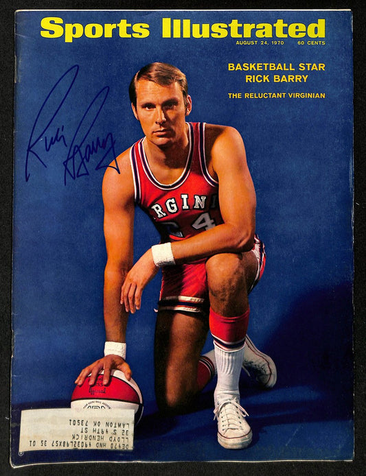 Rick Barry HOF Signed/Auto 8/24/1970 Sports Illustrated Magazine JSA 199398
