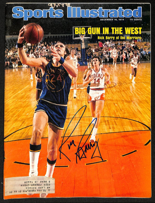 Rick Barry HOF Signed/Auto 12/16/1974 Sports Illustrated Magazine JSA 199399