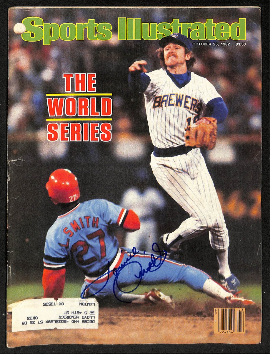 Lonnie Smith Signed/Auto 10/25/1982 Sports Illustrated Magazine JSA 199400