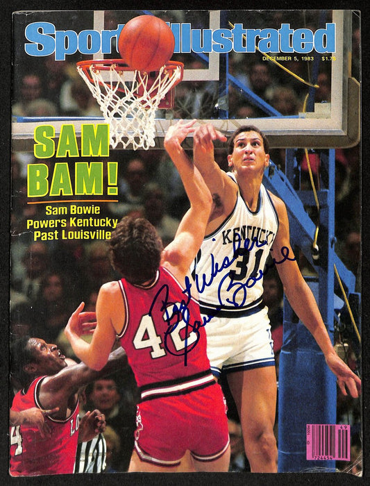 Sam Bowie Signed/Inscr 12/5/1983 Sports Illustrated Magazine Kentucky JSA 199402