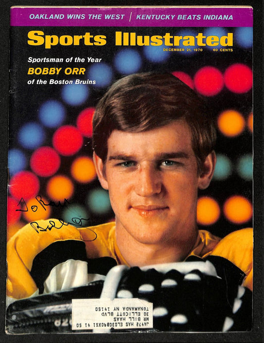 Bobby Orr HOF Signed/Auto 12/21/1970 Sports Illustrated Magazine JSA 199408