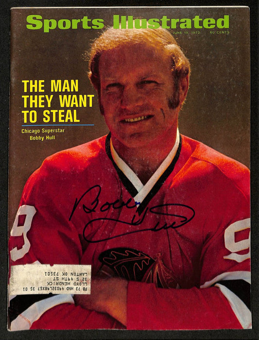Bobby Hull HOF Signed/Auto 6/19/1972 Sports Illustrated Magazine JSA 199410
