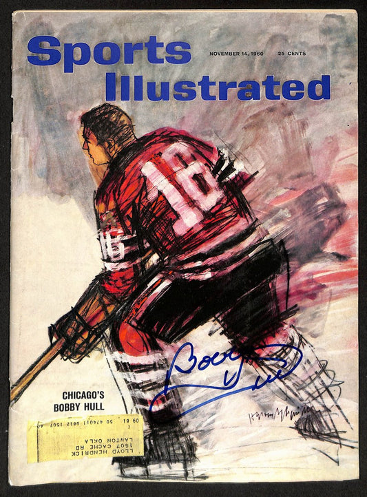 Bobby Hull HOF Signed/Auto 11/14/1960 Sports Illustrated Magazine JSA 199411