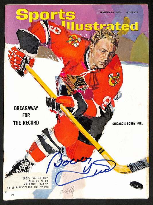 Bobby Hull HOF Signed/Auto 1/25/1965 Sports Illustrated Magazine JSA 199412