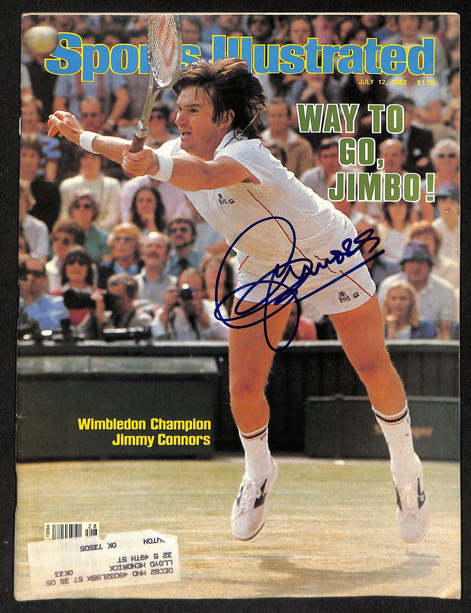 Jimmy Connors Signed/Auto 7/12/1982 Sports Illustrated Magazine JSA 199416