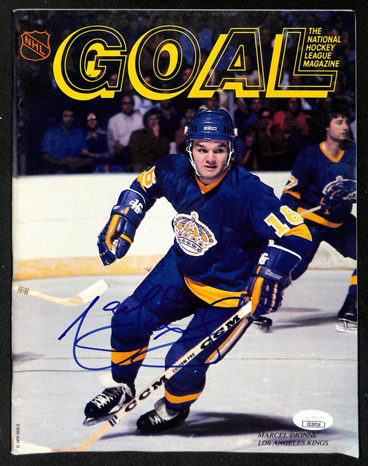 Marcel Dionne HOF Signed/Auto 1979 Goal Hockey Program Kings JSA 198022