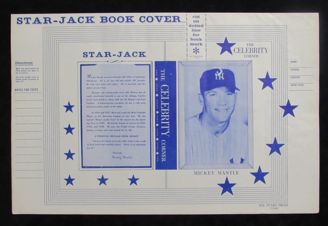 1960 Mickey Mantle and Yogi Berra Star-Jack book covers New York Yankees 198587