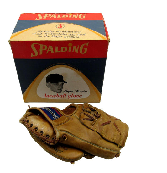 Rare 1960s Roger Maris Spalding Baseball Glove with Glove Box NY Yankees 199966