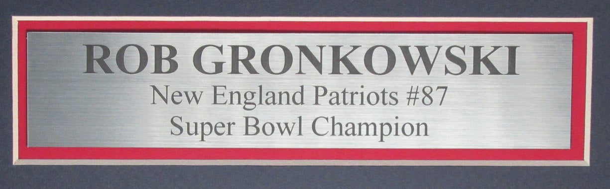 Rob Gronkowski Signed/Autographed Football Jersey Patriots Framed PSA/DNA 199502
