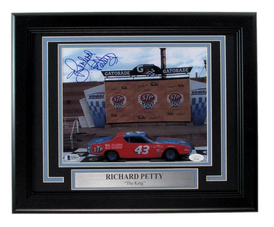 Richard Petty NASCAR Signed/Autographed 8x10 Photo Framed JSA 198481