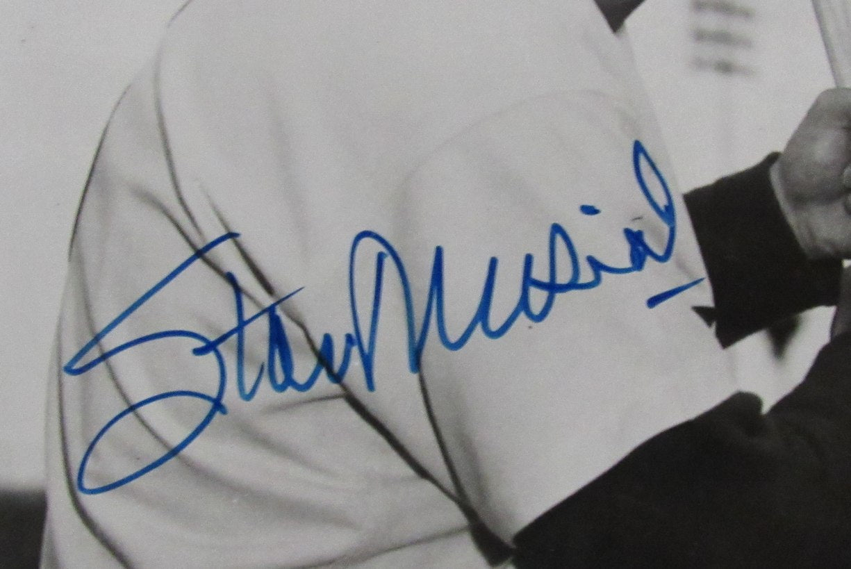 Mickey Mantle/Stan Musial Dual-Signed/Autographed 8x10 B/W Photo PSA/DNA 199550