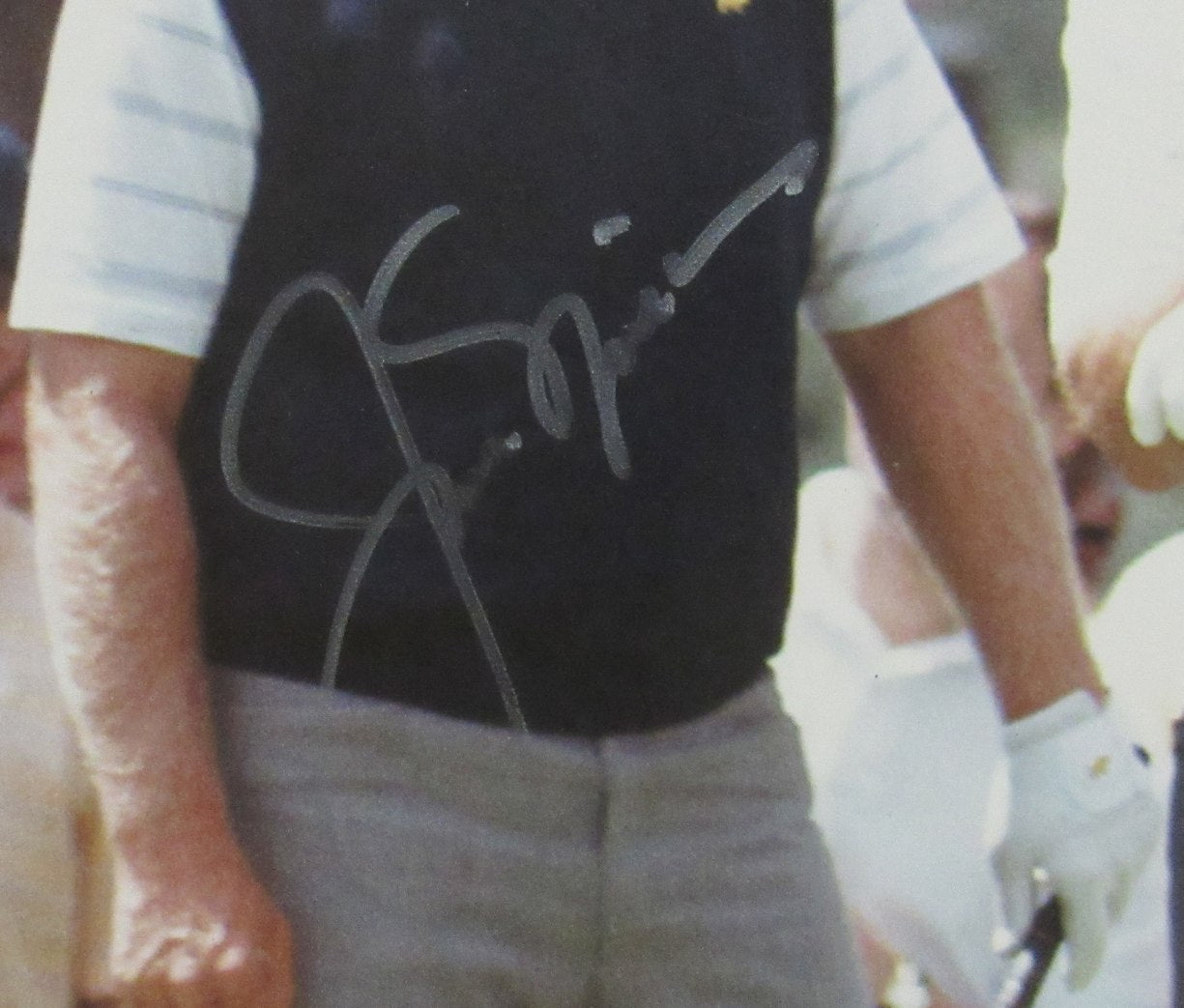 Jack Nicklaus/Arnold Palmer/Greg Norman Multi-Signed/Auto 8x10 Photo PSA 199551