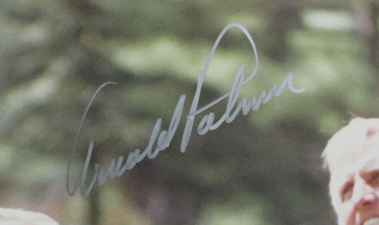 Jack Nicklaus/Arnold Palmer/Greg Norman Multi-Signed/Auto 8x10 Photo PSA 199551