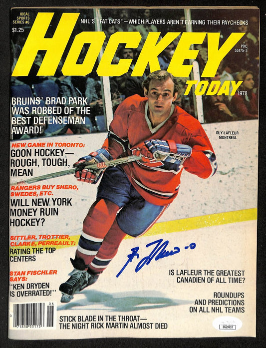 Guy Lafleur HOF Signed/Auto 1978 HOCKEY Today Magazine Canadiens JSA 198442