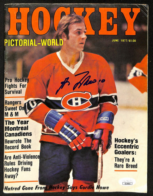 Guy Lafleur HOF Signed/Auto June 1977 HOCKEY Magazine Canadiens JSA 198449