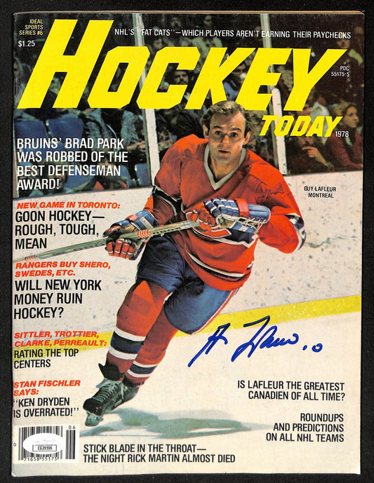 Guy Lafleur HOF Signed/Auto 1978 HOCKEY Today Magazine Canadiens JSA 198455