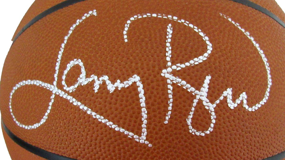 Larry Bird HOF Signed Wilson NBA Leather Game Basketball Celtics PSA/DNA 198608