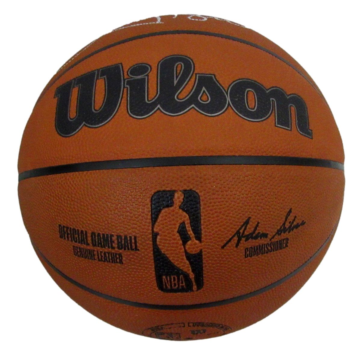 Larry Bird HOF Signed Wilson NBA Leather Game Basketball Celtics PSA/DNA 198608