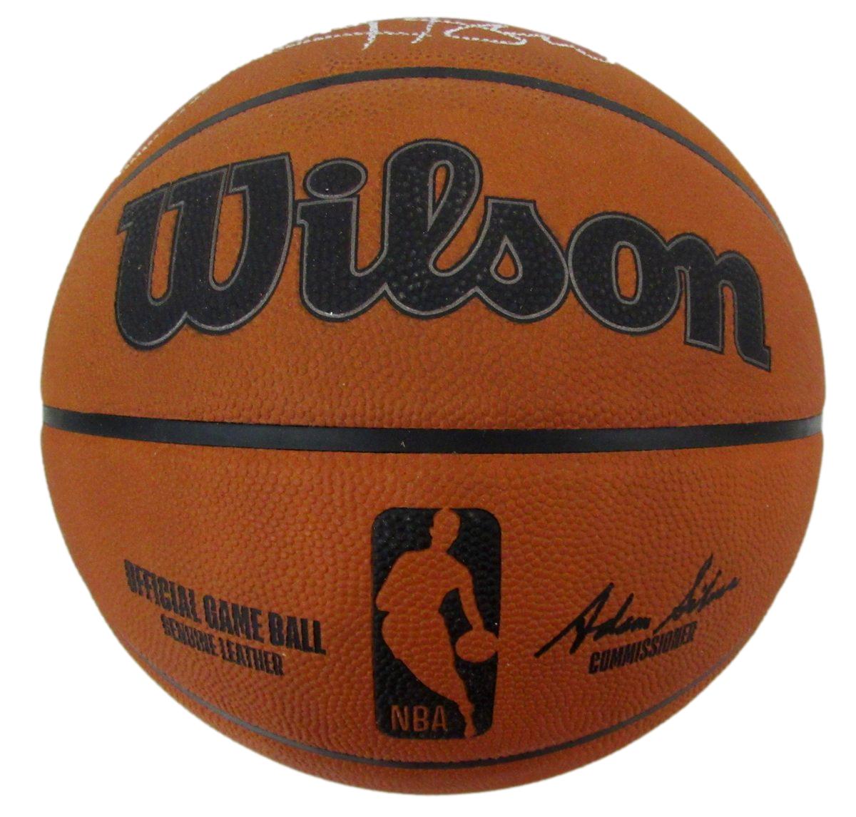 Larry Bird HOF Signed Wilson NBA Leather Game Basketball Celtics PSA/DNA 198609