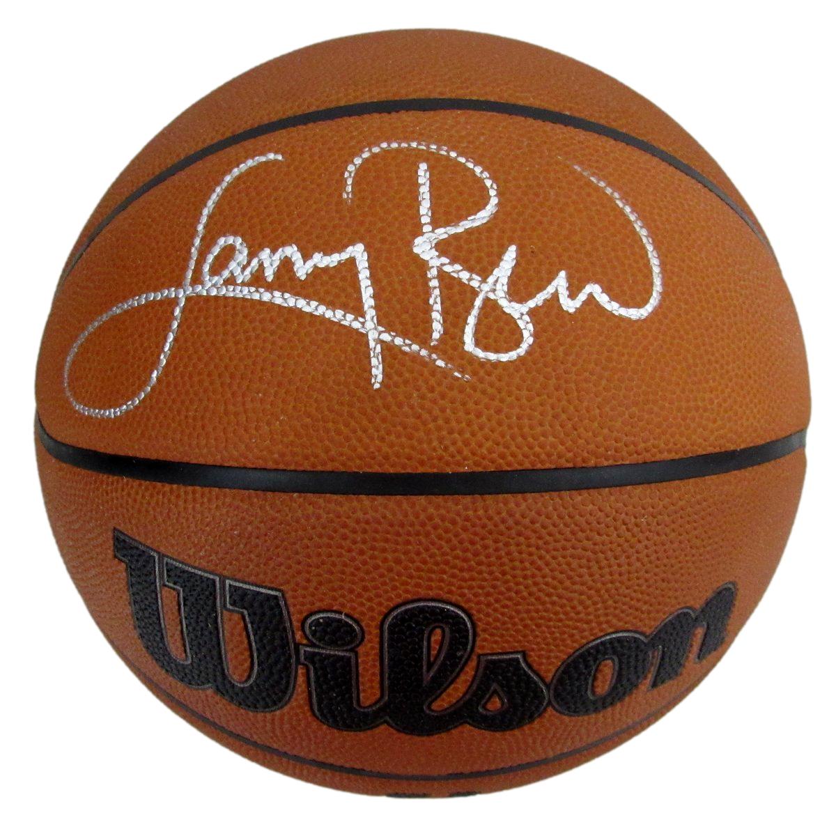 Larry Bird HOF Signed Wilson NBA Leather Game Basketball Celtics PSA/DNA 198611