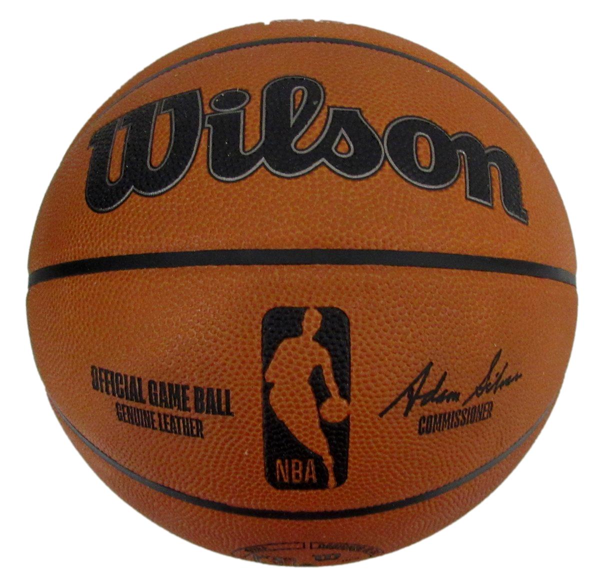Larry Bird HOF Signed Wilson NBA Leather Game Basketball Celtics PSA/DNA 198611