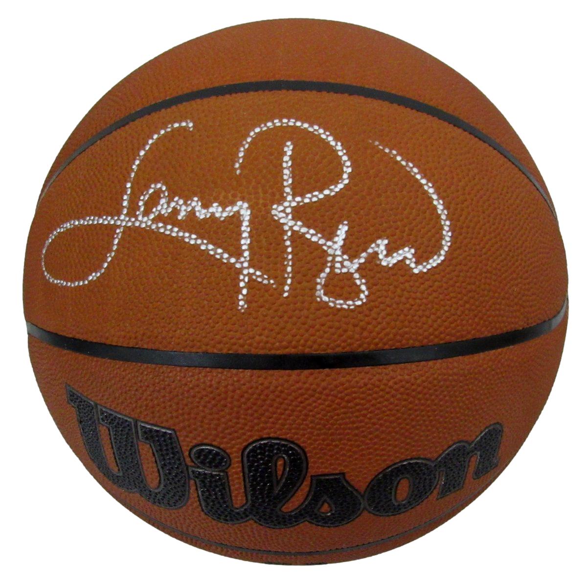Larry Bird HOF Signed Wilson NBA Leather Game Basketball Celtics PSA/DNA 198612