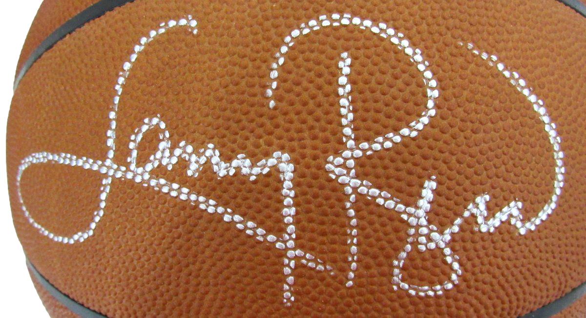 Larry Bird HOF Signed Wilson NBA Leather Game Basketball Celtics PSA/DNA 198612