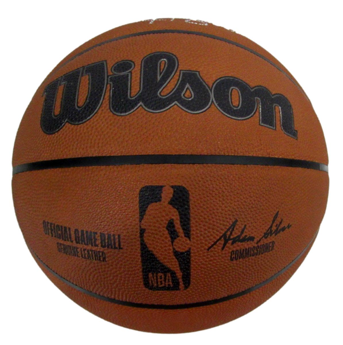 Larry Bird HOF Signed Wilson NBA Leather Game Basketball Celtics PSA/DNA 198612