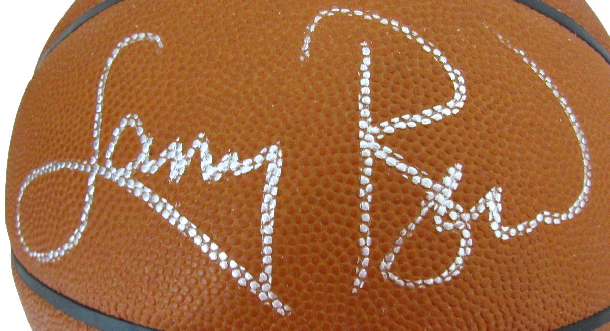 Larry Bird HOF Signed Wilson NBA Leather Game Basketball Celtics PSA/DNA 198613
