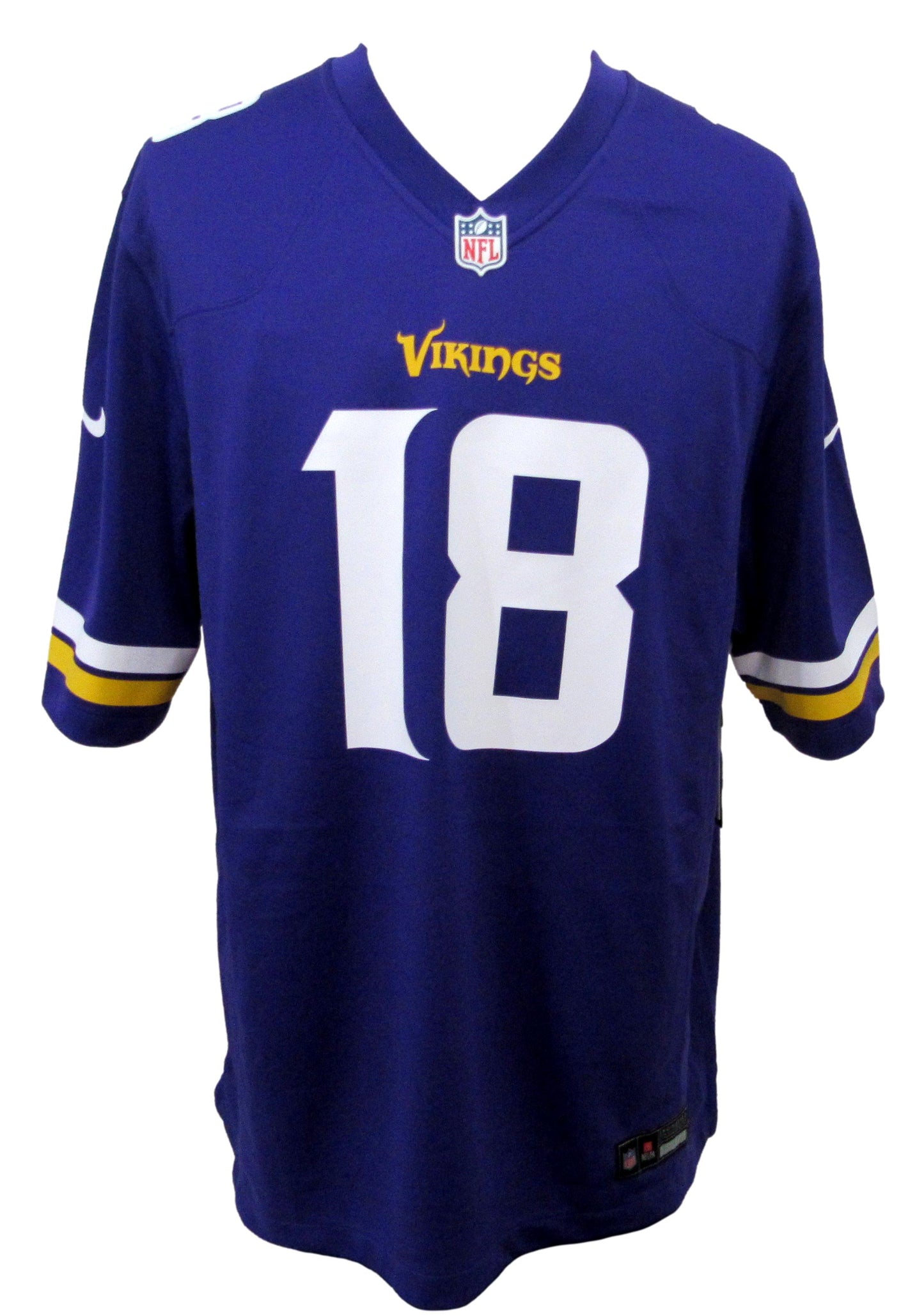 Justin Jefferson Signed/Auto Nike Replica Game Jersey XL Vikings Beckett 198614