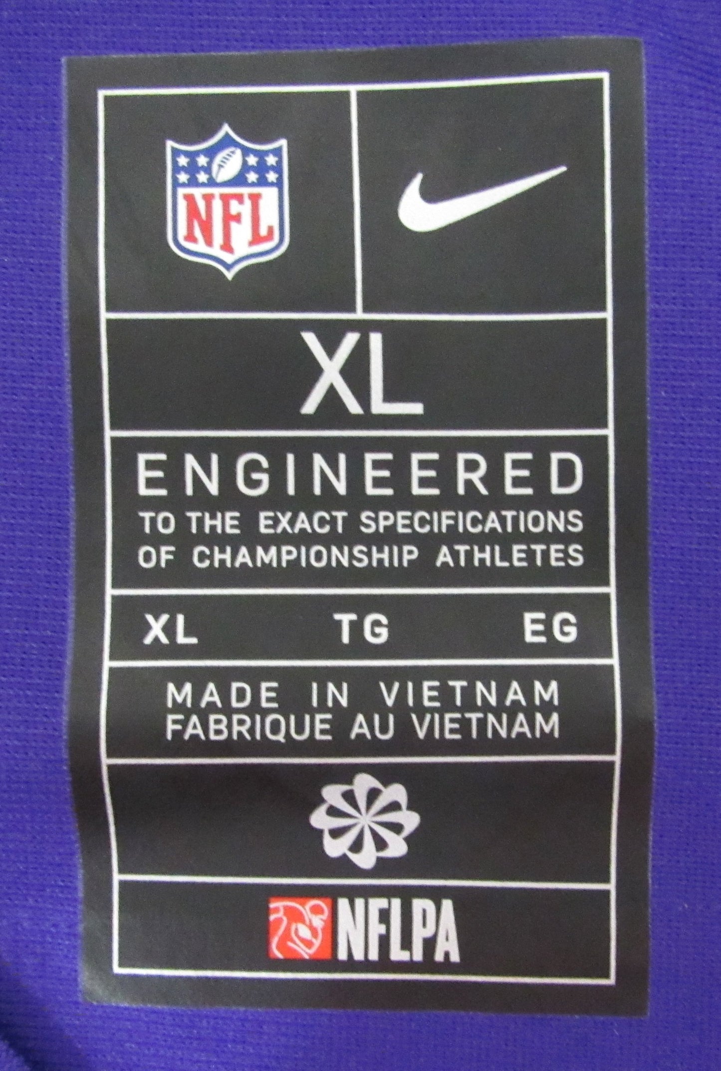 Justin Jefferson Signed/Auto Nike Replica Game Jersey XL Vikings Beckett 198614