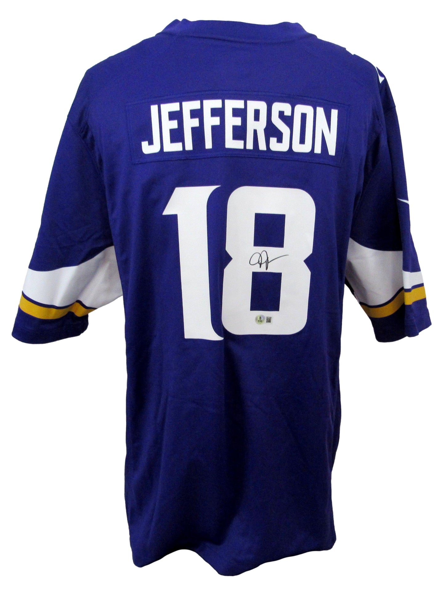 Justin Jefferson Signed/Auto Nike Replica Game Jersey XXL Vikings Beckett 198615