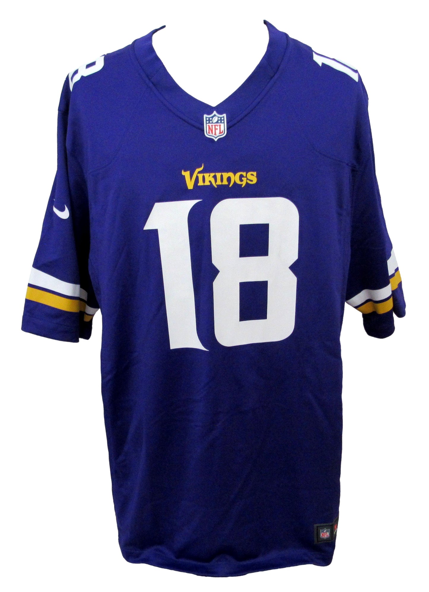 Justin Jefferson Signed/Auto Nike Replica Game Jersey XXL Vikings Beckett 198615