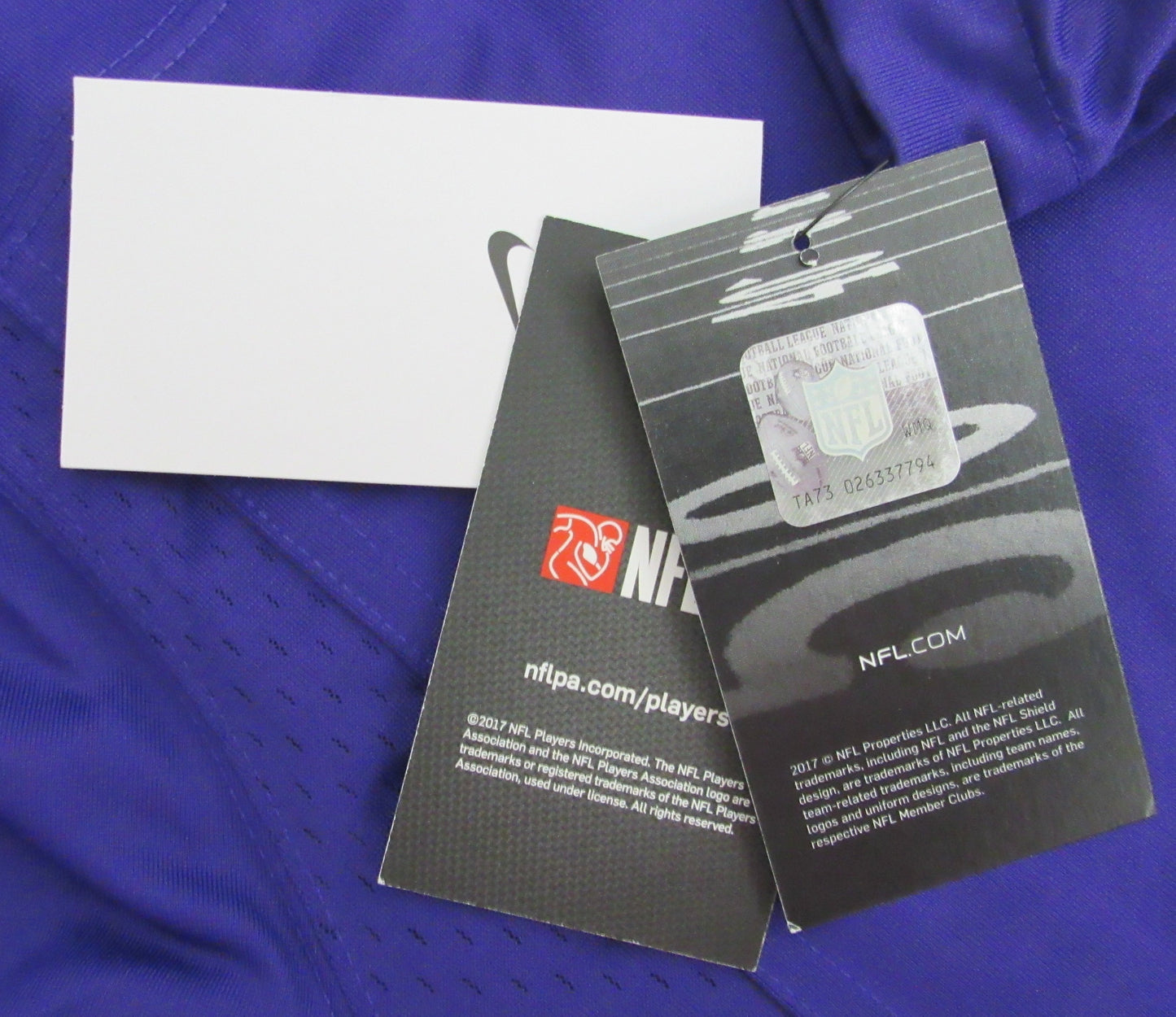 Justin Jefferson Signed/Auto Nike Replica Game Jersey XXL Vikings Beckett 198615