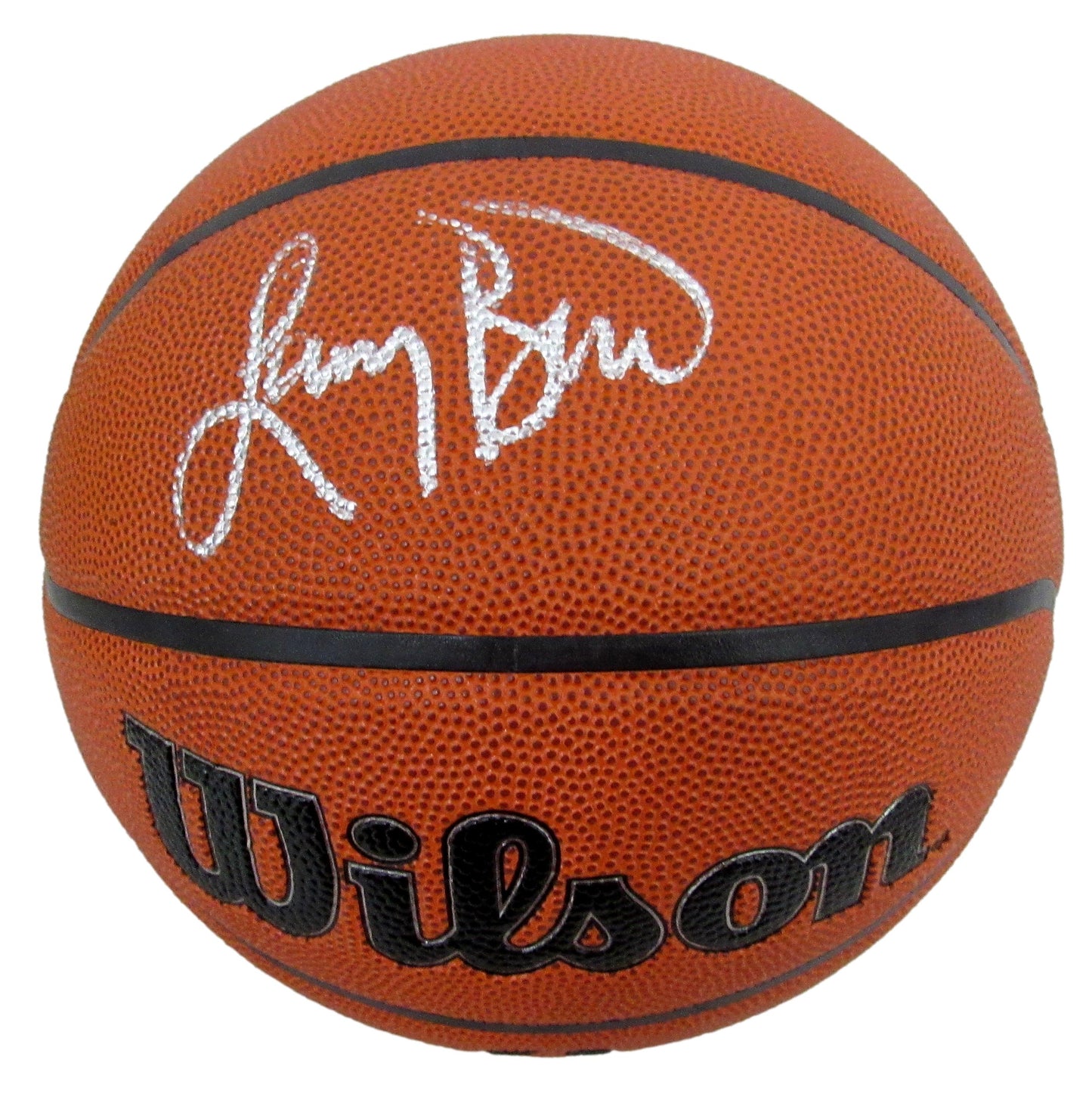 Larry Bird HOF Signed Wilson NBA In/Out Basketball Celtics PSA/DNA 200497