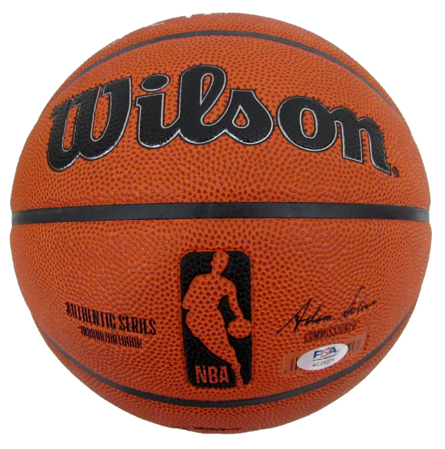 Larry Bird HOF Signed Wilson NBA In/Out Basketball Celtics PSA/DNA 200497