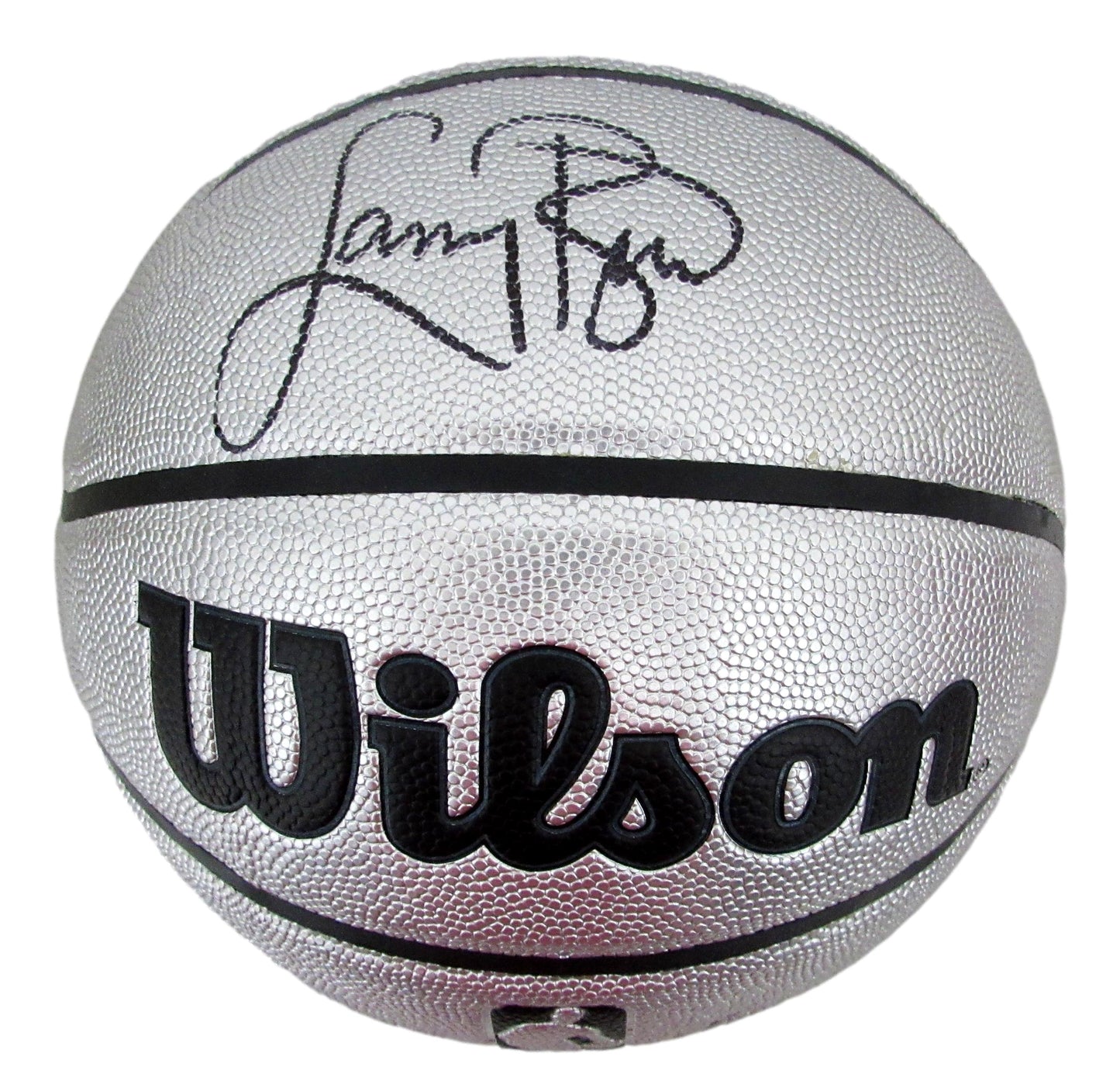 Larry Bird HOF Signed Wilson Platinum Edition NBA Basketball PSA/DNA 200500